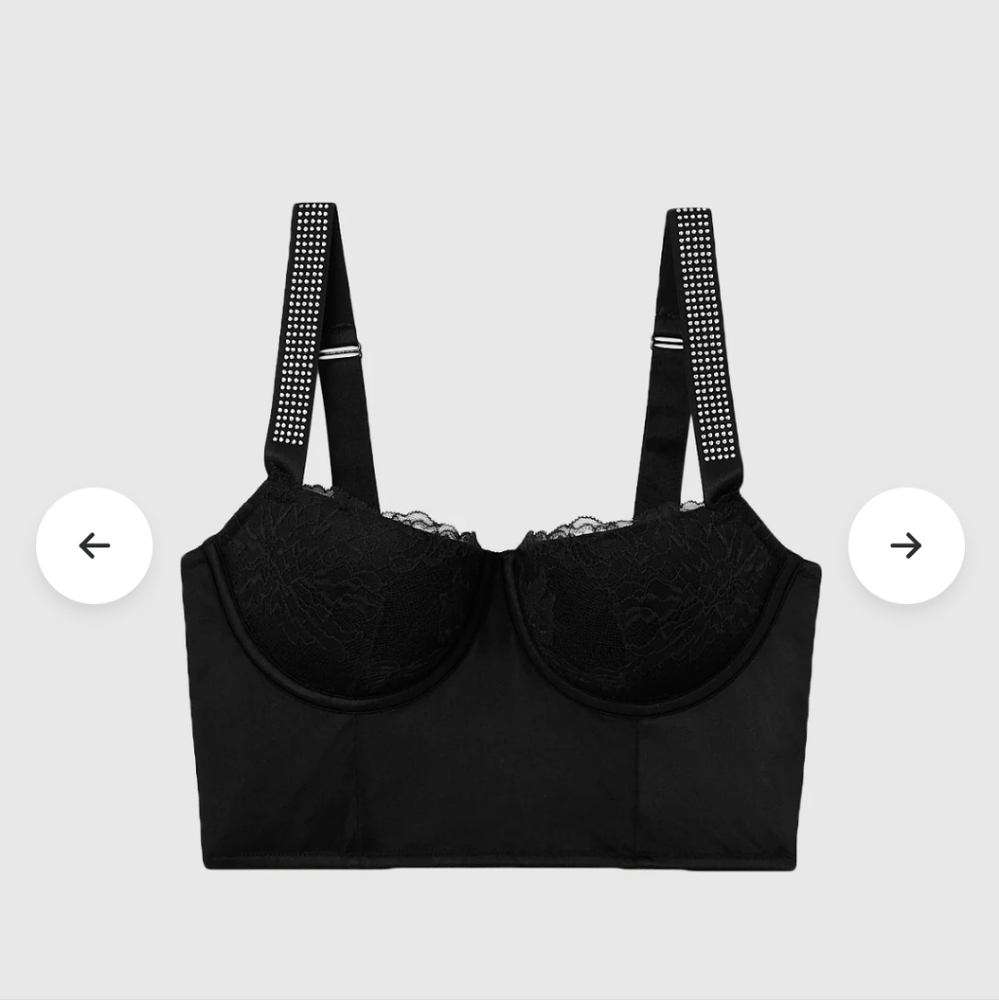Push Up Bra Top with Allover Lace